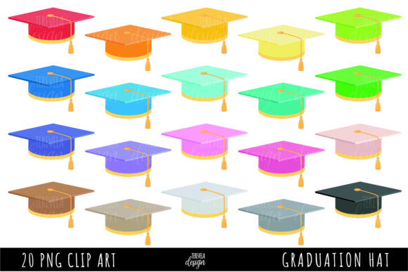 Download MULTICOLOR GRADUATION HAT - Premium Resources