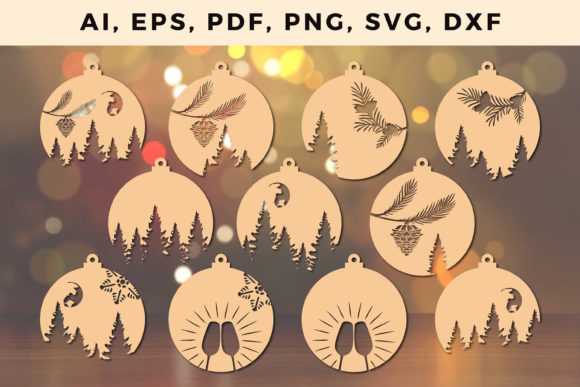 Download Christmas Ornaments Craft Cut File SVG - Craft Collection