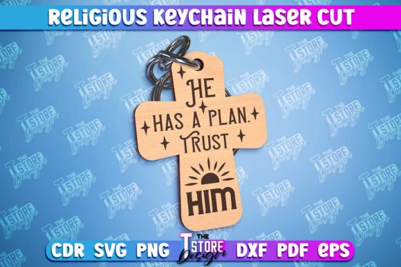 Download Religious Keychain Laser Design | CNC - Premium Bundle