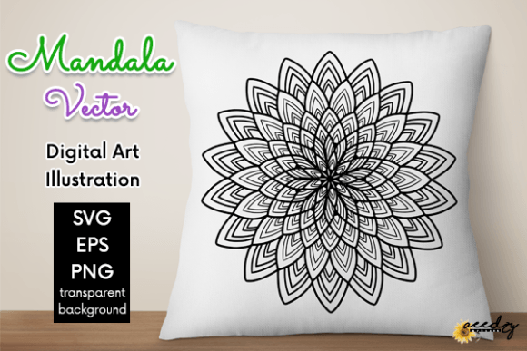 Download Black and White Mandala Vector - Black Collection