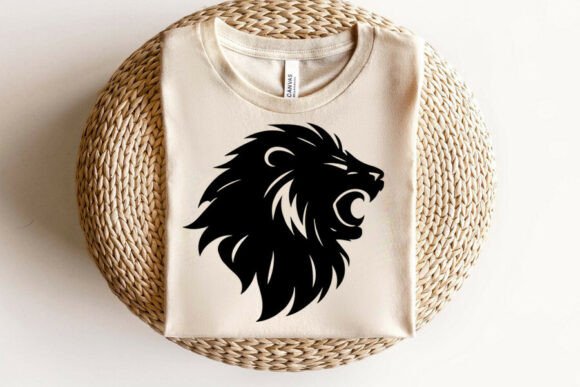 Download Lion Head Black Silhouette SVG PNG, Lion - Black Collection