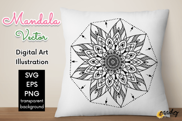 Download Black and White Mandala Vector - Black Collection