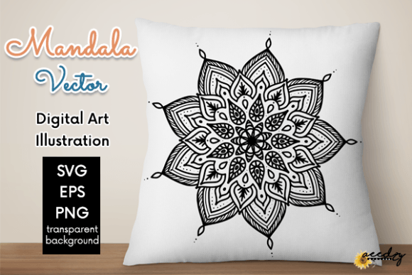 Download Black and White Mandala Vector - Black Collection