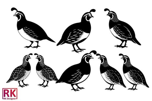 Download Quail Black Silhouette Svg Vector Design - Black Collection