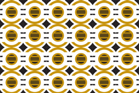 Download Gold Black Circle Pattern - Black Collection