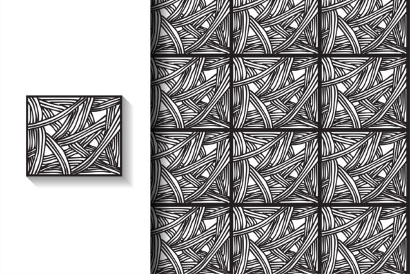 Download Abstract Curve Line Black Pattern - Black Collection