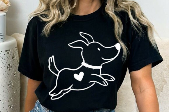 Download Cute Dog Black Silhouette SVG PNG, Dog S - Black Collection